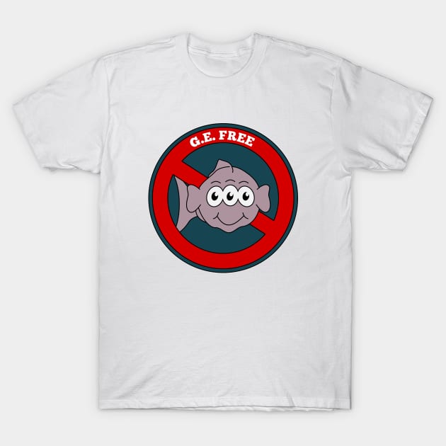 G.E. Free Three eyed fish T-Shirt by mailboxdisco